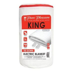 Pure Pleasure Non-Fitted Electric Blanket King|ONLY 1 SIDE WORKING