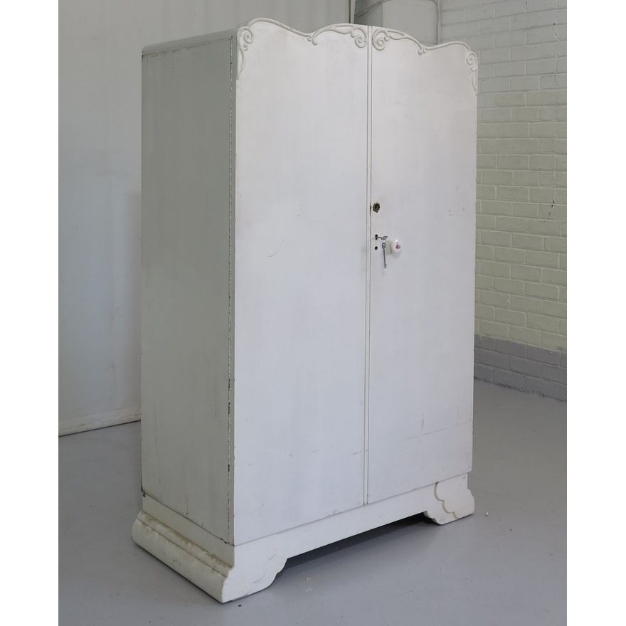PAINTED TWO-DOOR CUPBOARD