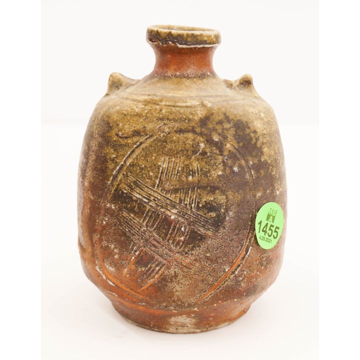 Japanese Bizen Pottery Cabinet Vase- 5''