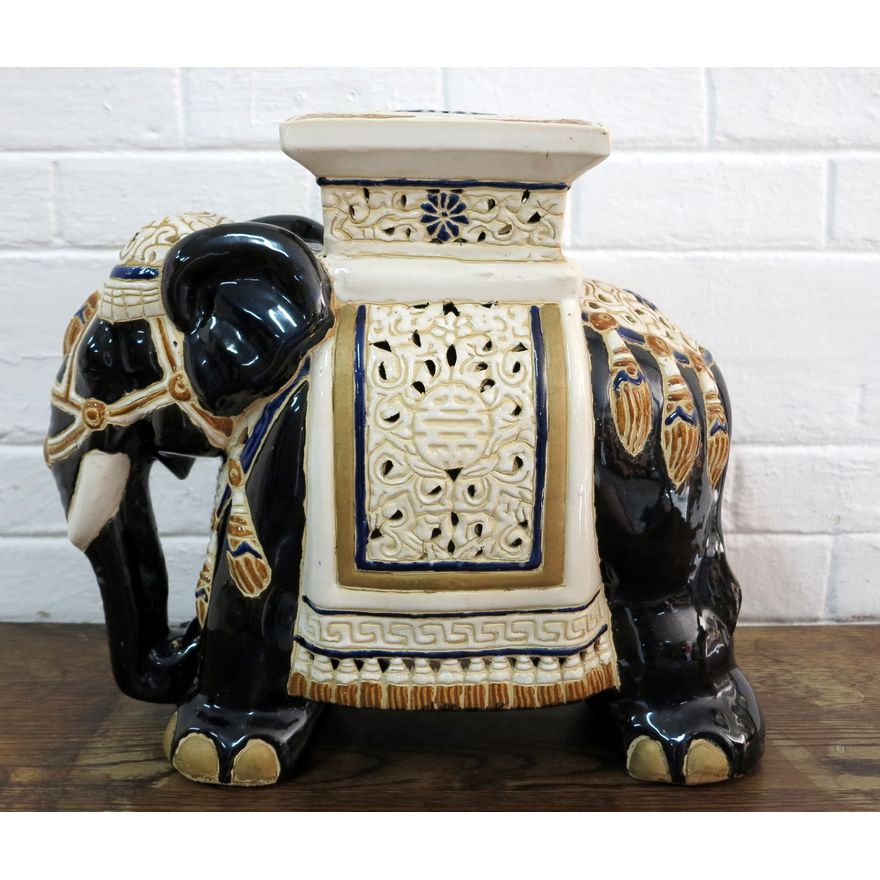 CHINESE PORCELAIN ELEPHANT STOOL