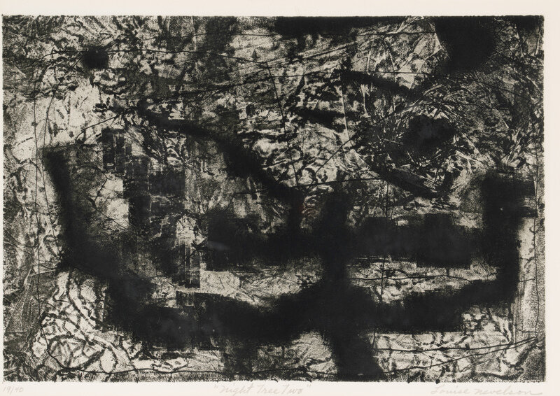 Louise Nevelson
(American, 1899-1988)
Night Three Two and The Magic Column (two works)