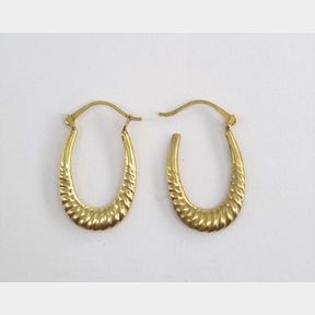 ATTRACTIVE YELLOW GOLD EARRINGS - 50693/133