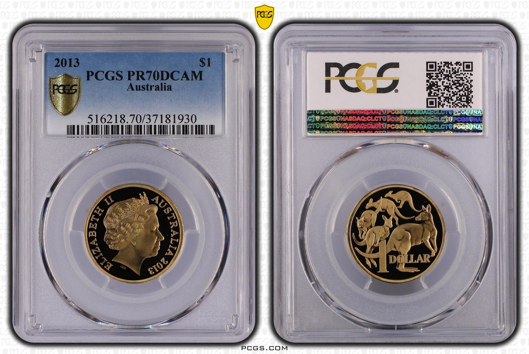 390 · 2013 Australia One Dollar, $1 PCGS - PR70DCAM POP 28/0 -930