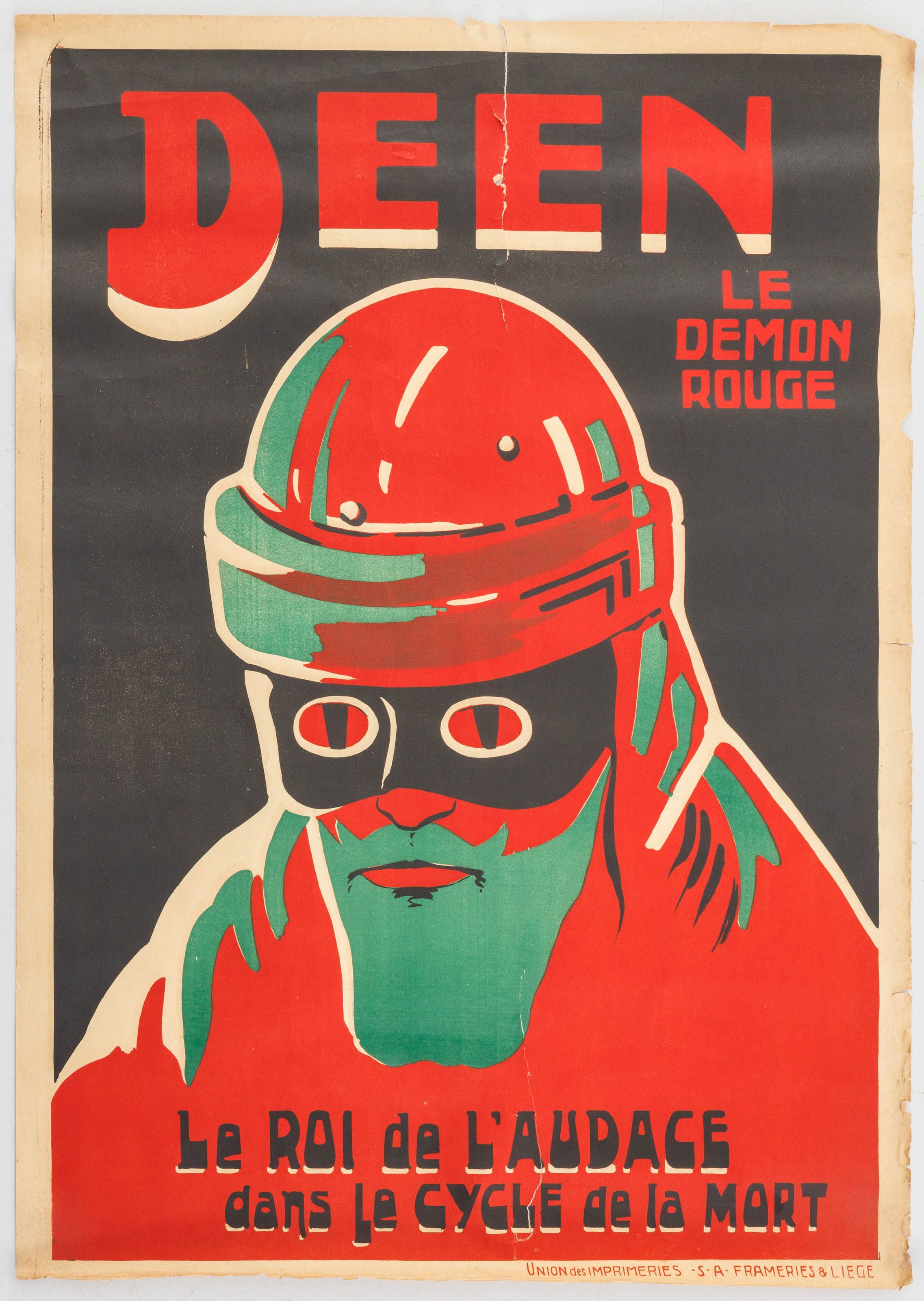 'Le roi de l'audace dans la cycle de la mort.'. Poster – kavel bij Bernaerts, Antwerp