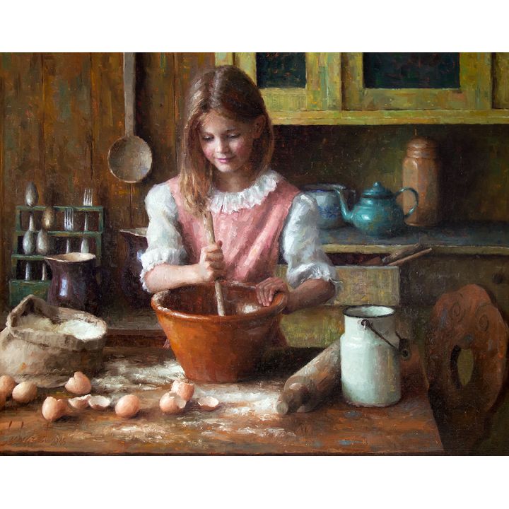 Mother's Helper by Damian Lechoszest (1976- )