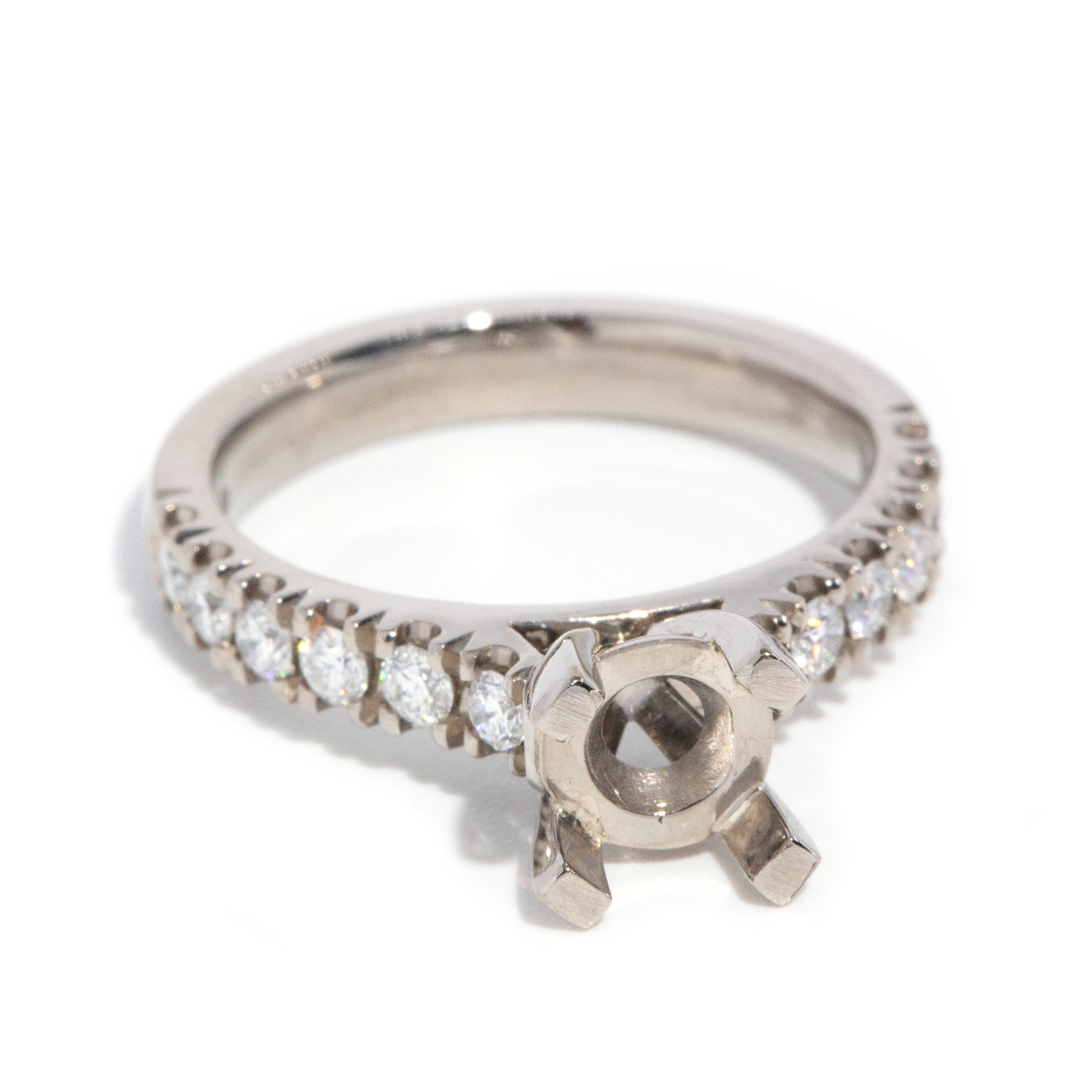 0.42 Carat Partially Mounted Diamond Ring 18ct Gold