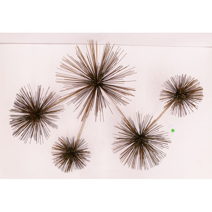 Curtis Jere 'Sea Urchin' Midcentury Steel Wall Sculpture- 26x36''