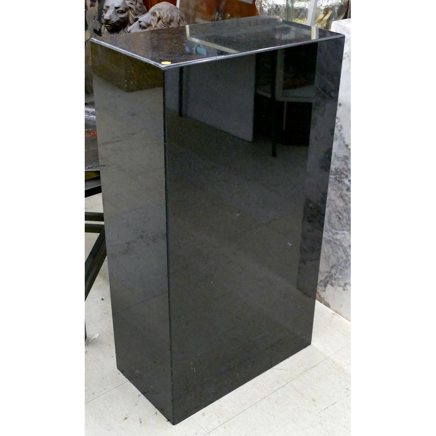 Black Marble Pedestal 39'' x 22'' x 12''