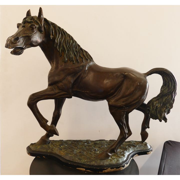 Palomo Large Bronze Horse Sculpture- 28x30''