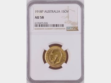 1918 GEORGE V PERTH MINT GOLD SOVEREIGN
