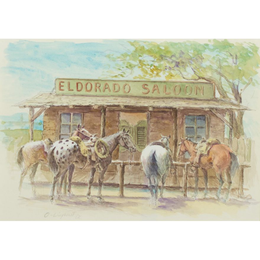 Olaf Wieghorst (1899-1988), Eldorado Saloon