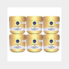 NIVEA Cocoa Butter Body Cream - 6 x 400ml - Gold - Women - Pack of 650586/1887 B5 (s3)