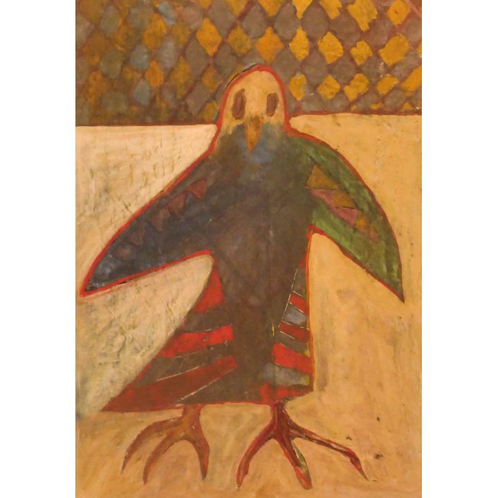 Ed Musante ''#16 Bird'' 1985 Gouache