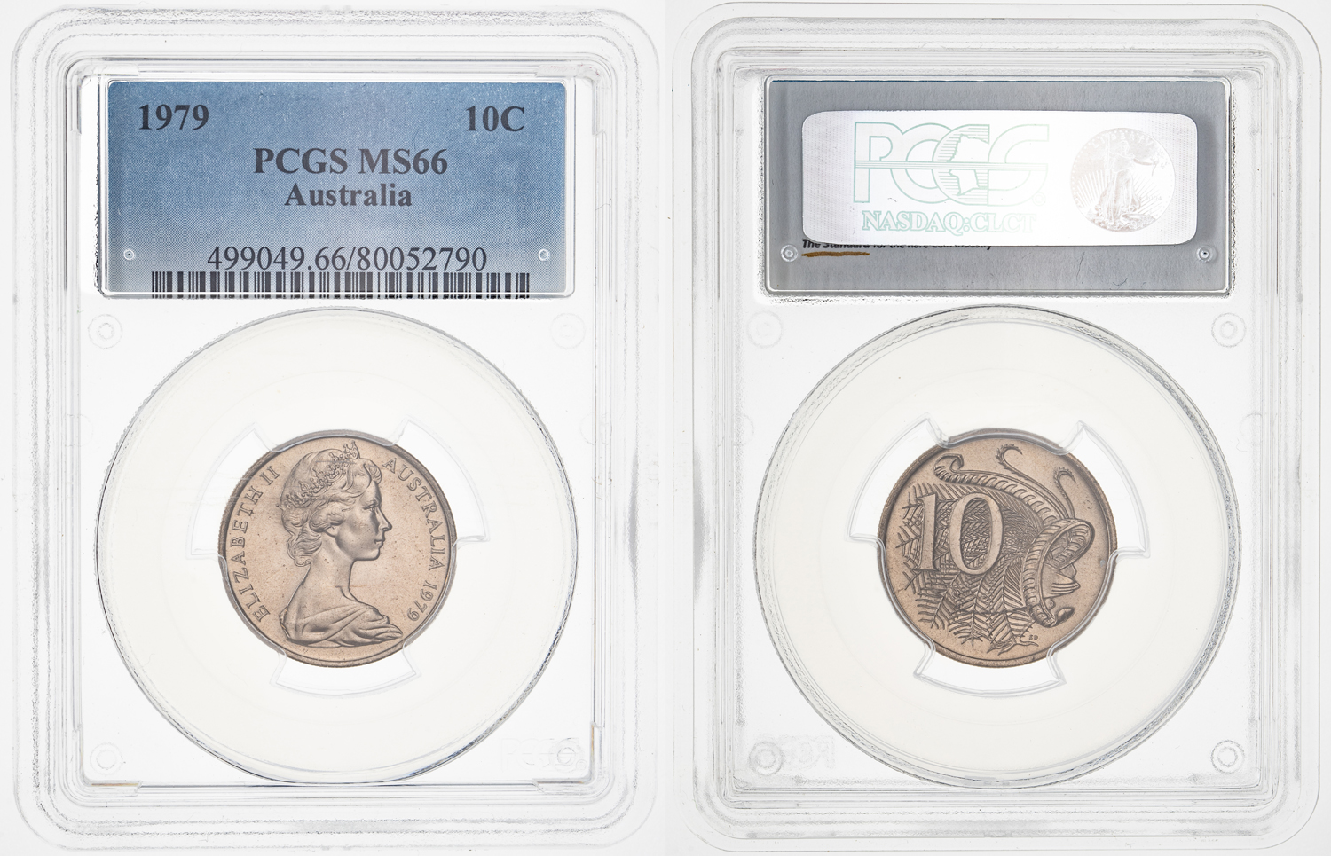 Ten Cent, 1979, PCGS MS 66