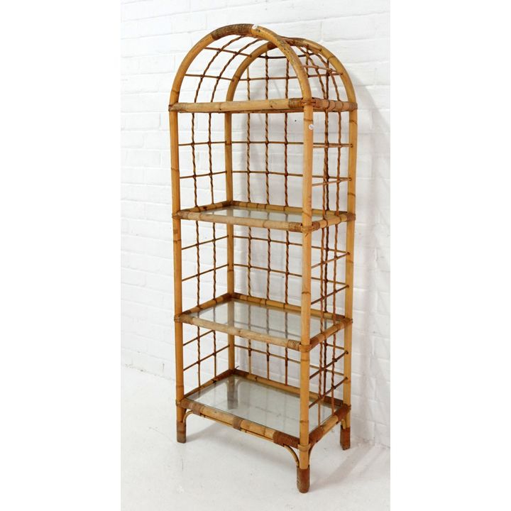 WICKER FOUR-TIER SHELF