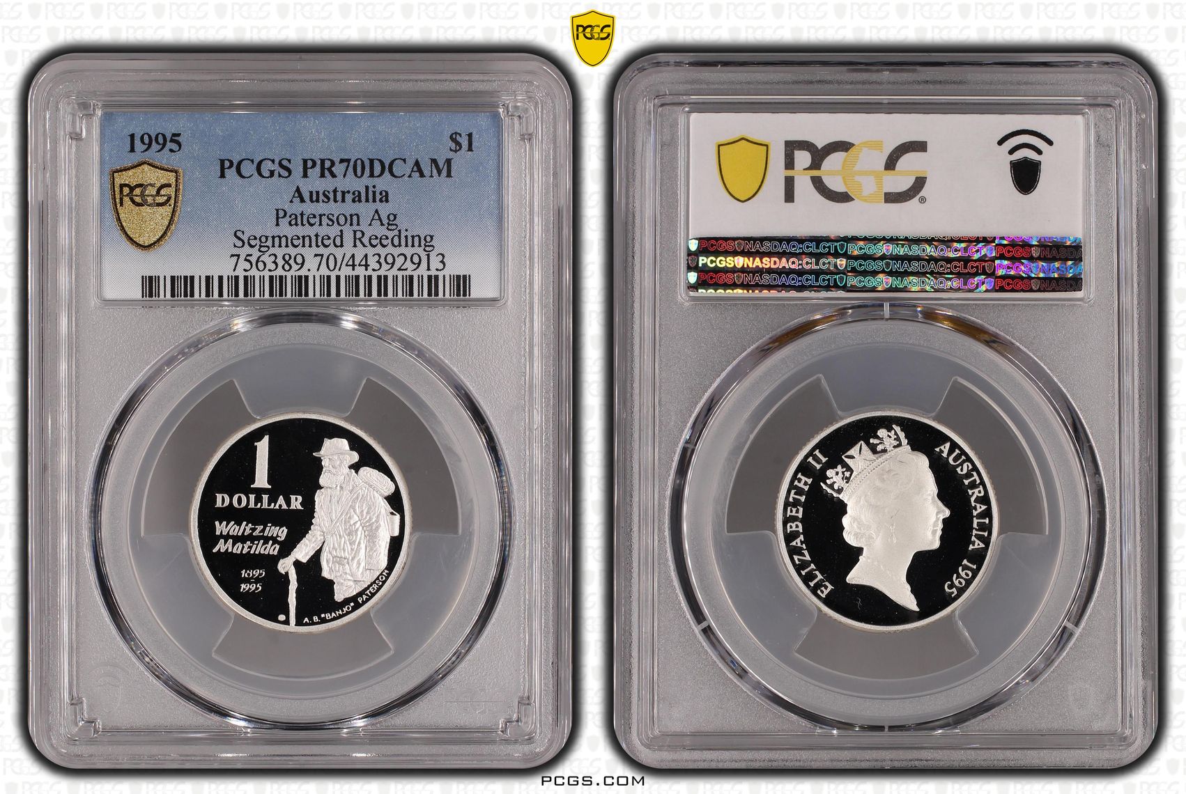 1995 Australia One Dollar, $1 Silver Paterson PCGS - PR70DCAM POP 13/0 -913