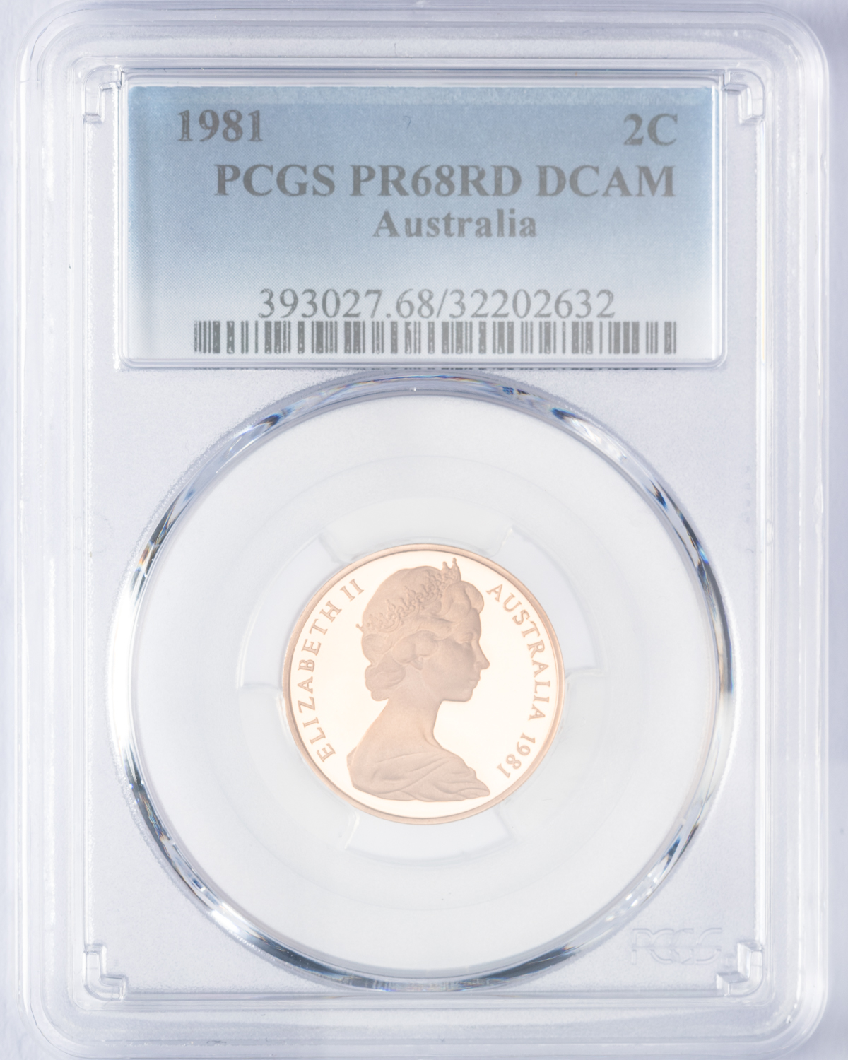 Elizabeth II, Two Cent, 1981, PCGS PR68DCAM