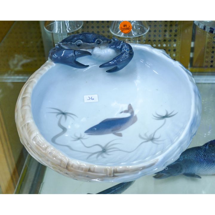 Royal Copenhagen Bowl with Crab 9" x 7.5"