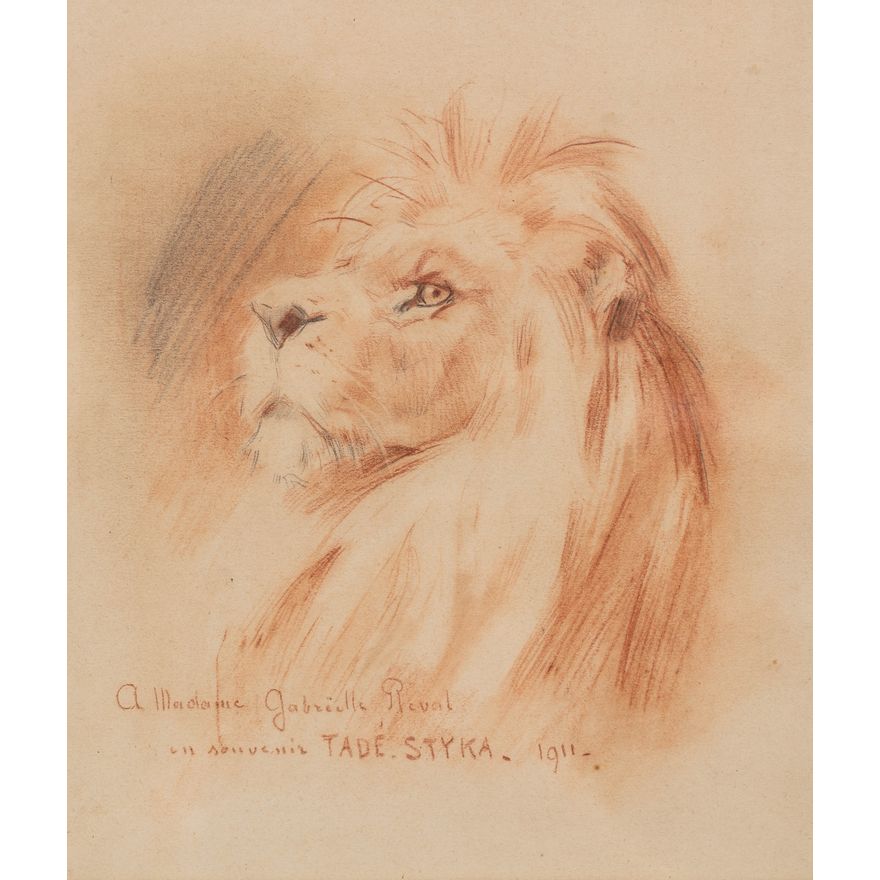 Tadeusz Styka | Głowa lwa, 1911