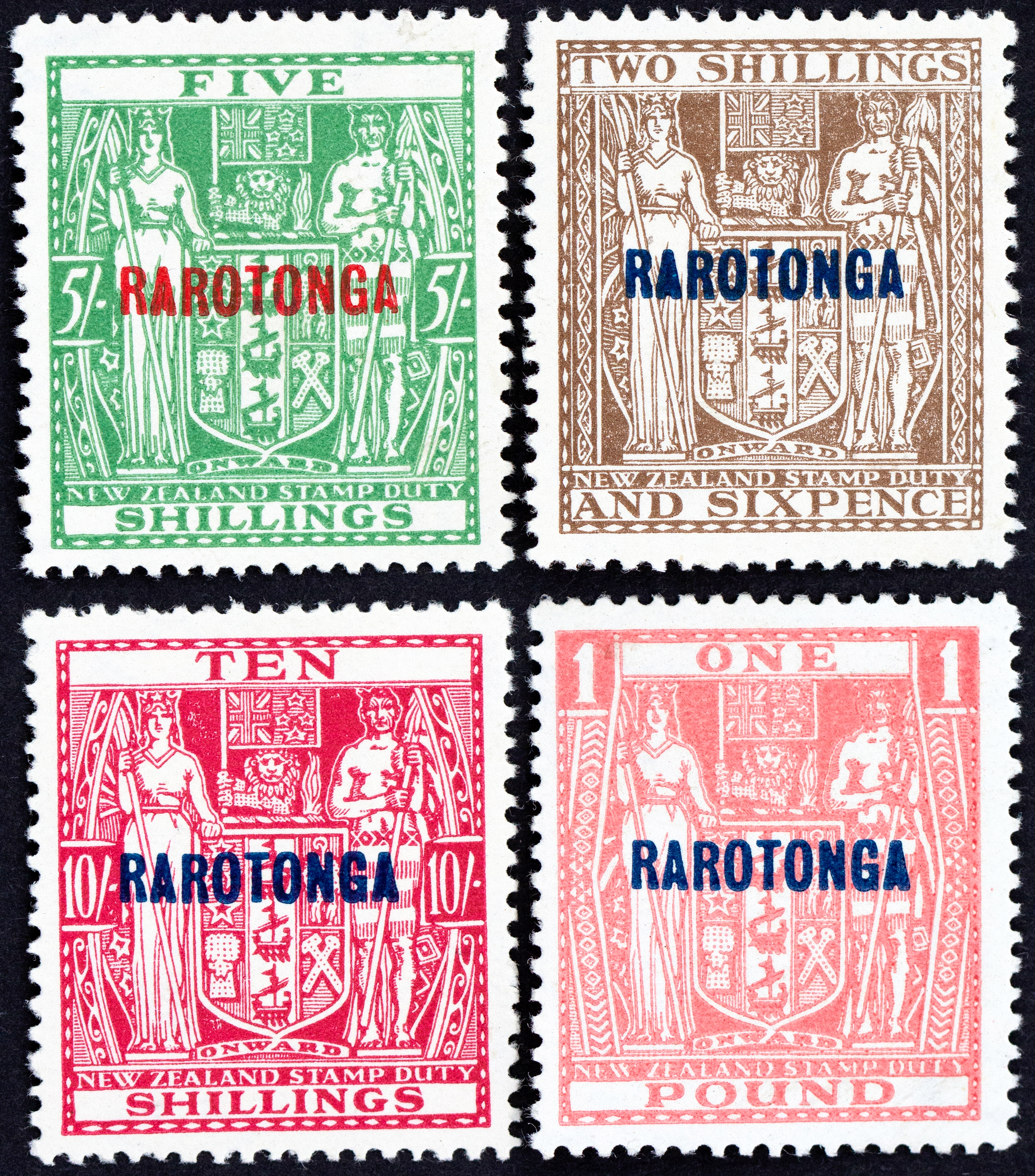 Cook Islands, Rarotonga Overprints, 1931, MH