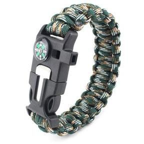 MULTIPURPOSE PARACORD - SURVIVAL BRACELET / FLINTSTONES COMPASS / CUTTER /WHISTLE - 51230/5833
