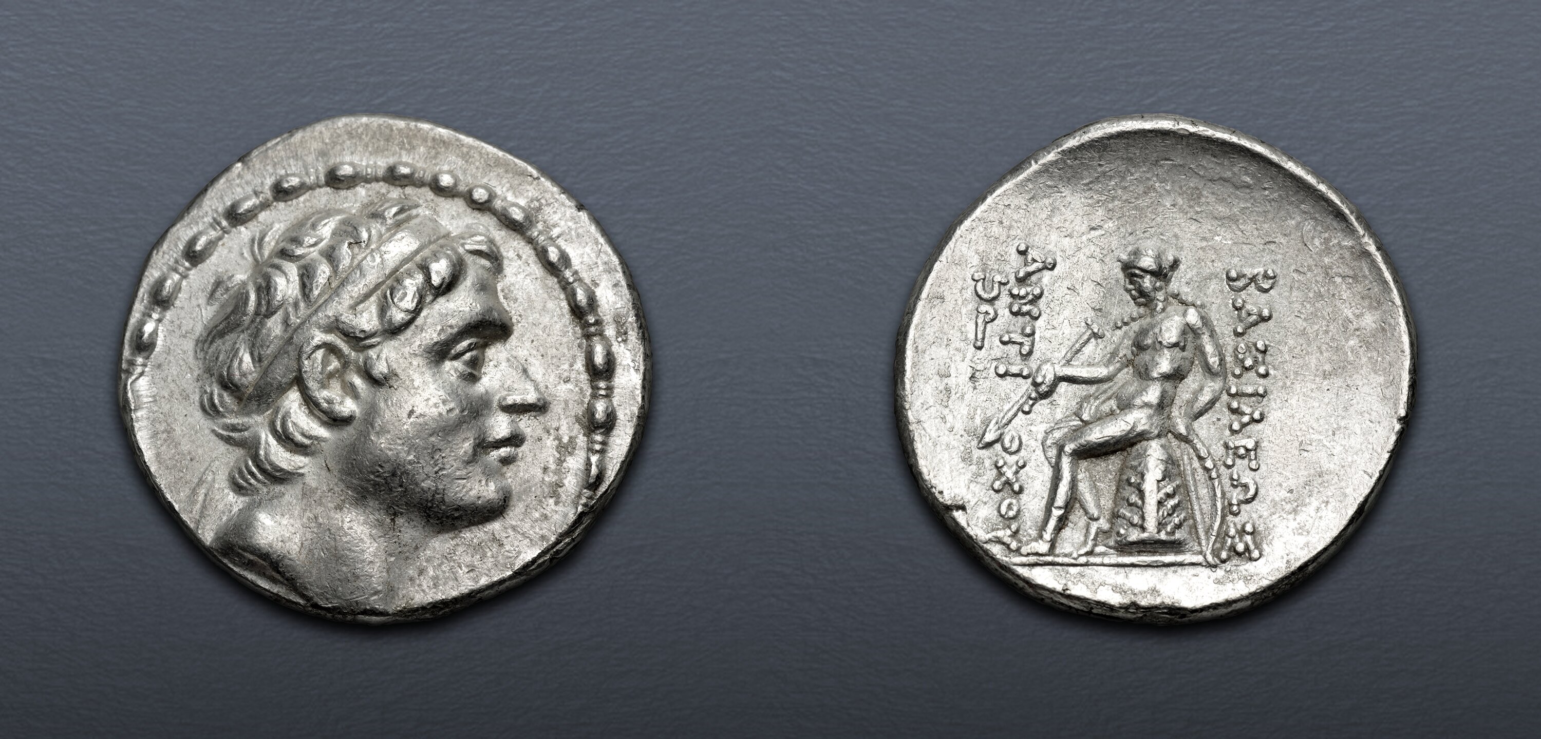 SELEUKID EMPIRE. Antiochos III ‘the Great’. 222-187 BC. AR Tetradrachm ...