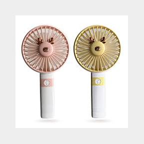 Minimalist Portable Handheld Fan - Strong Wind and Noiseless - 2-Pack - Pink / Yellow 51737/5182 SN B4 (S9)