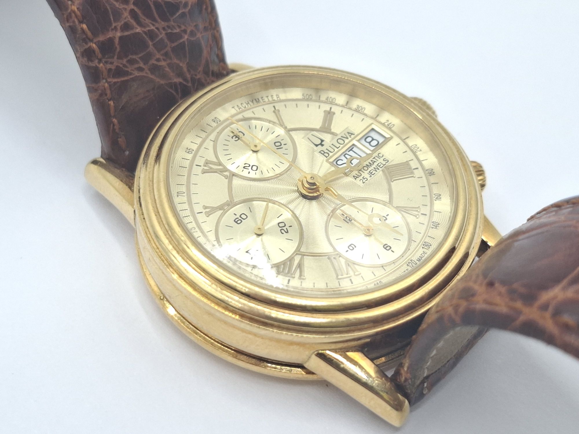 199 · 18CT GOLD BULOVA GENTS WATCH