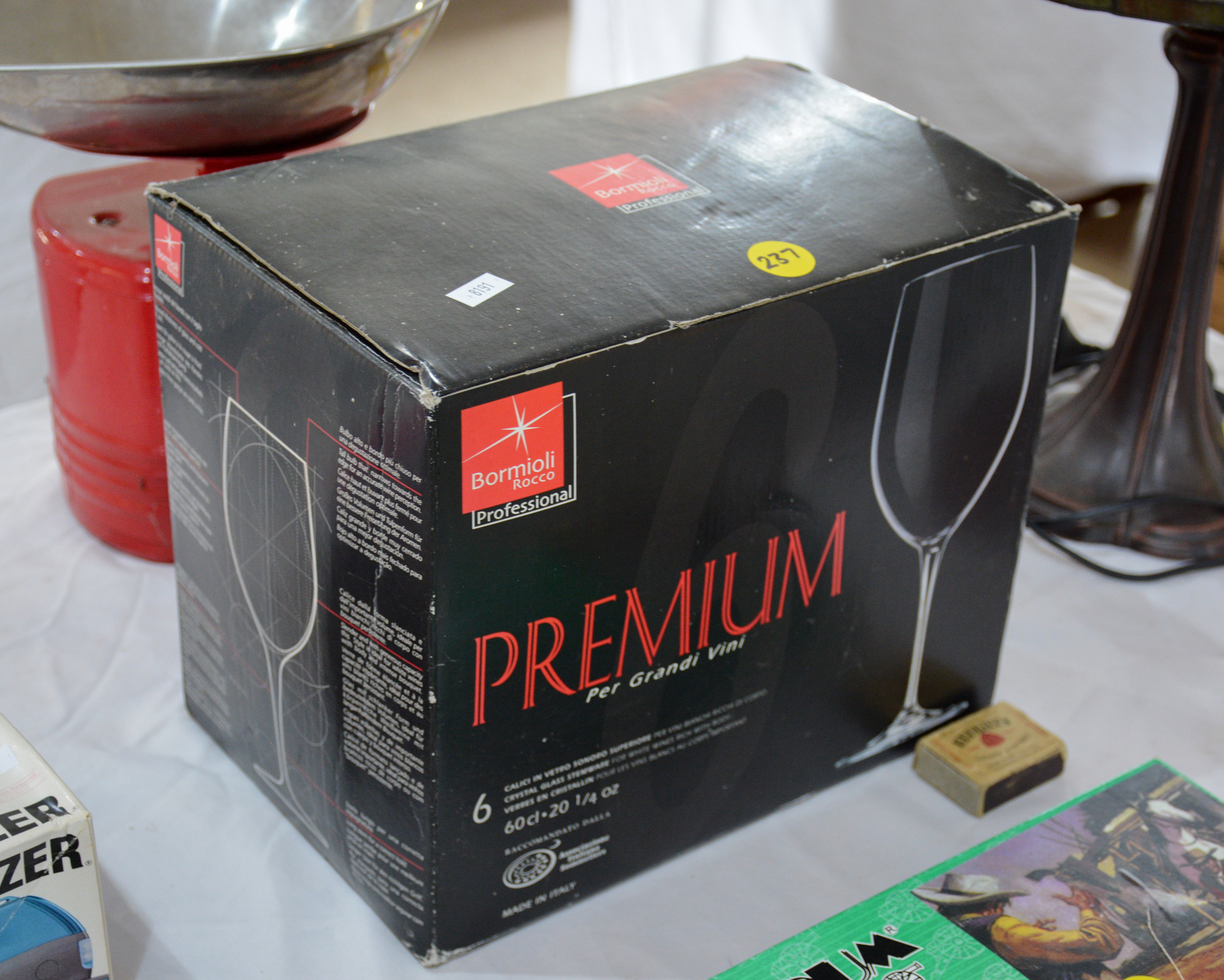 Bormioli Rocco Glasses x 6 in Box — sold at auction in New Zealand for $15