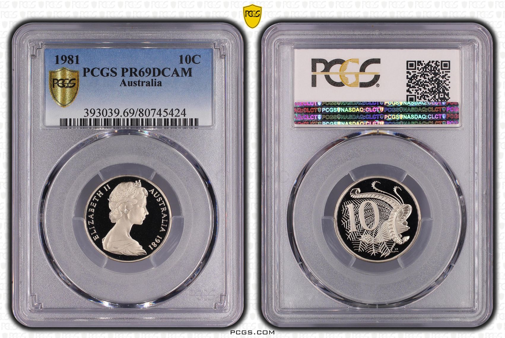 Ten Cent, 1981, Pcgs Pr69dcam