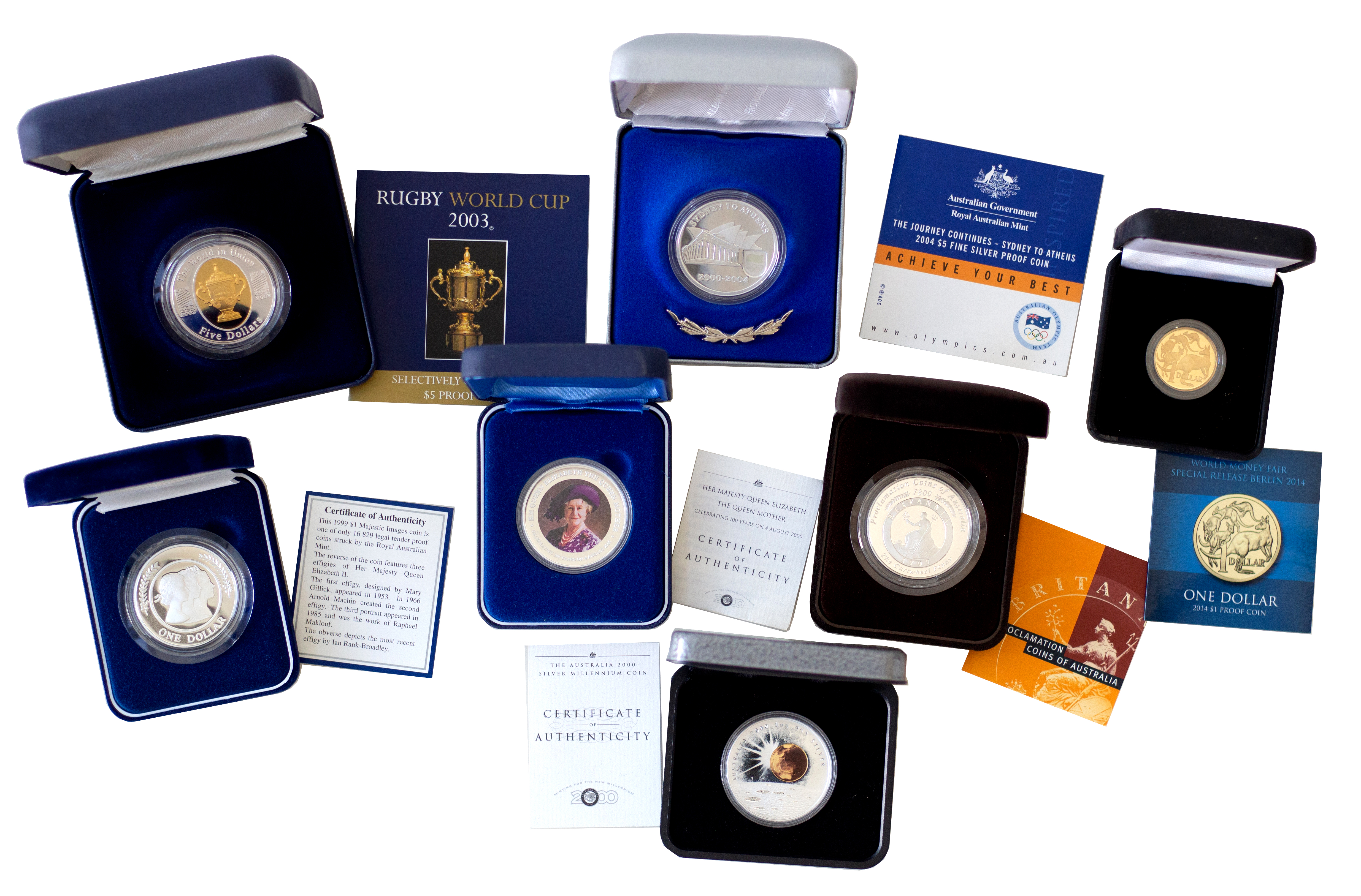 Accumulation, Elizabeth II, One Dollar, aFDC - FDC
