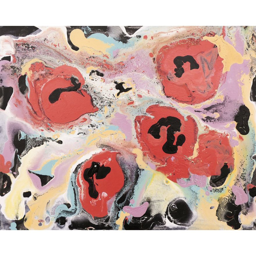 Alden Mason ''Poppies'' 2003 Acrylic