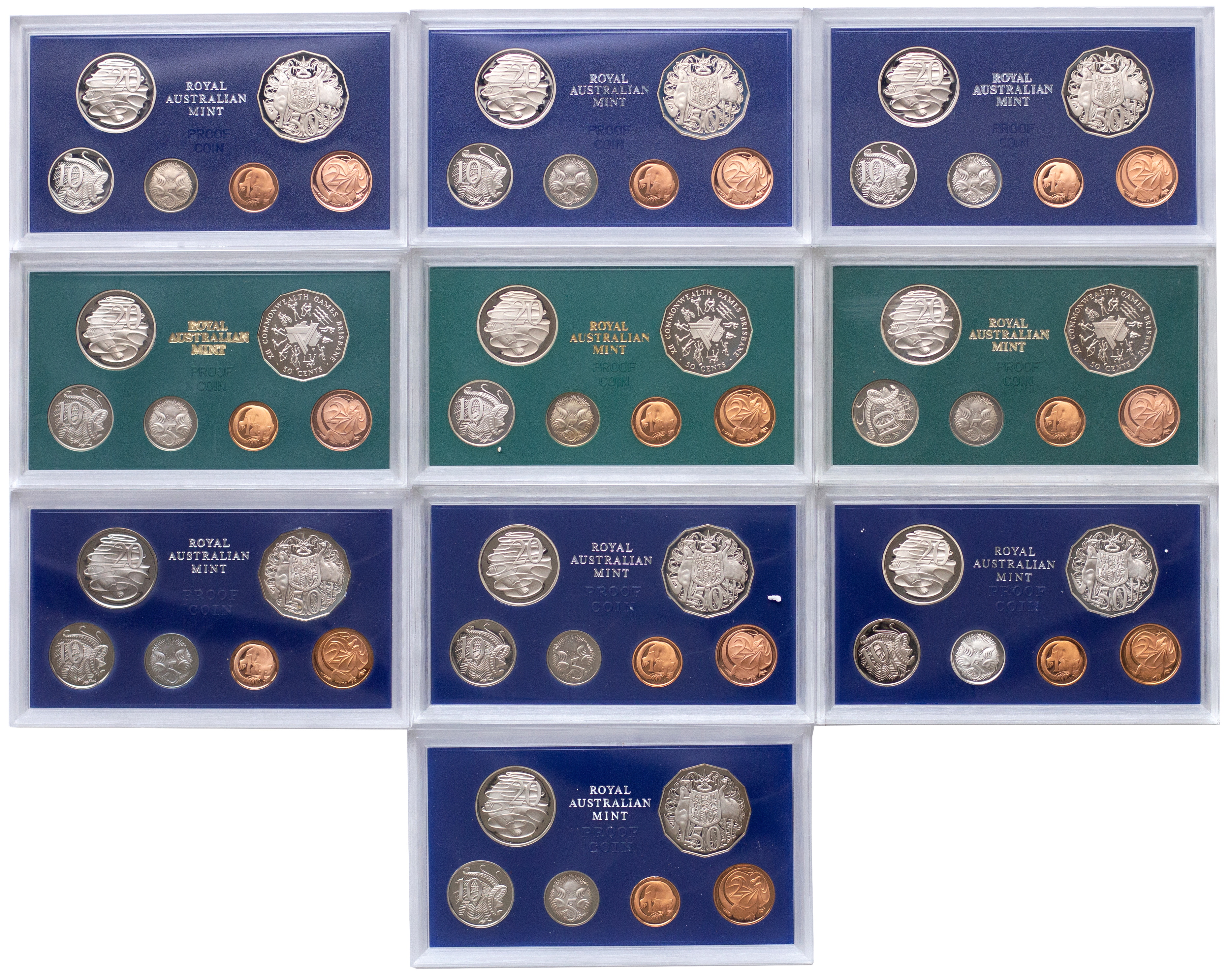 Elizabeth II, Proof Sets, 1975 - 1984, FDC