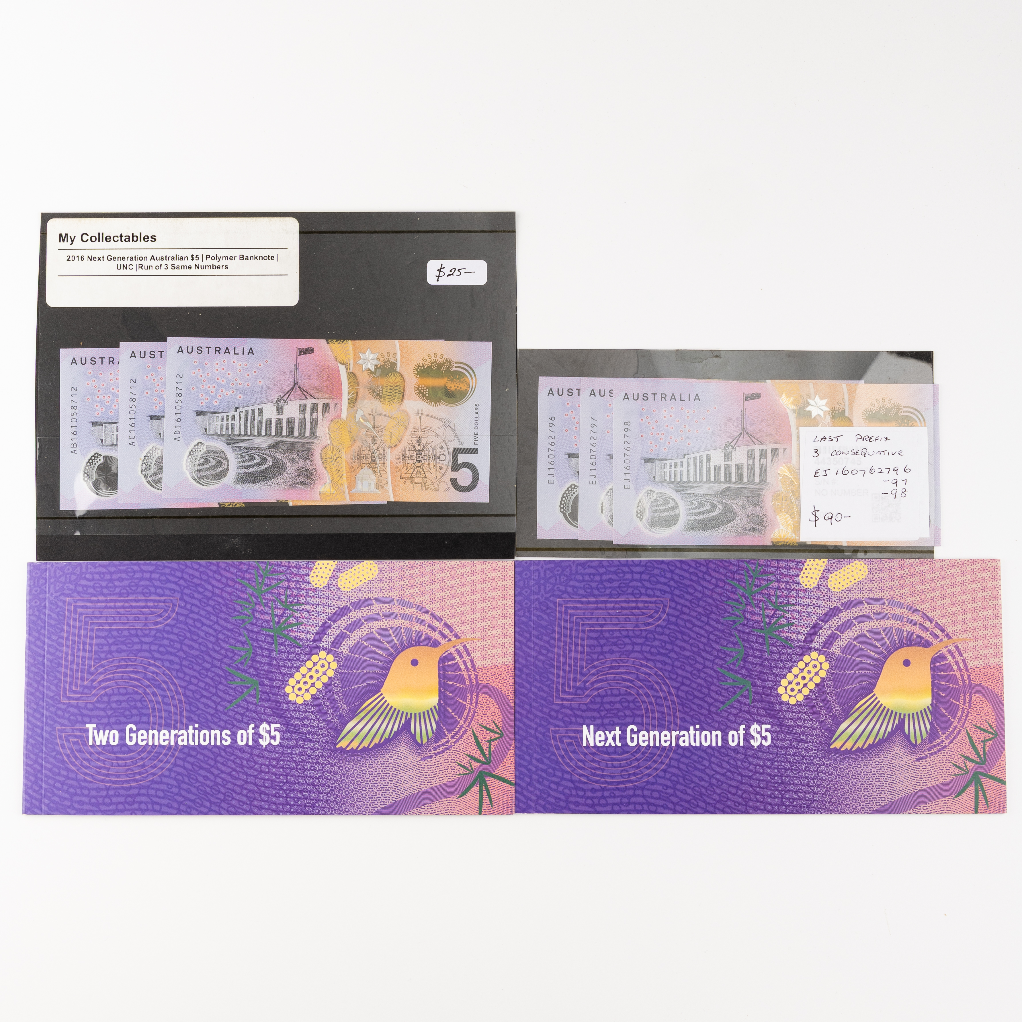491 · Stevens/Fraser, Trio, Five Dollars, 2016,  UNC