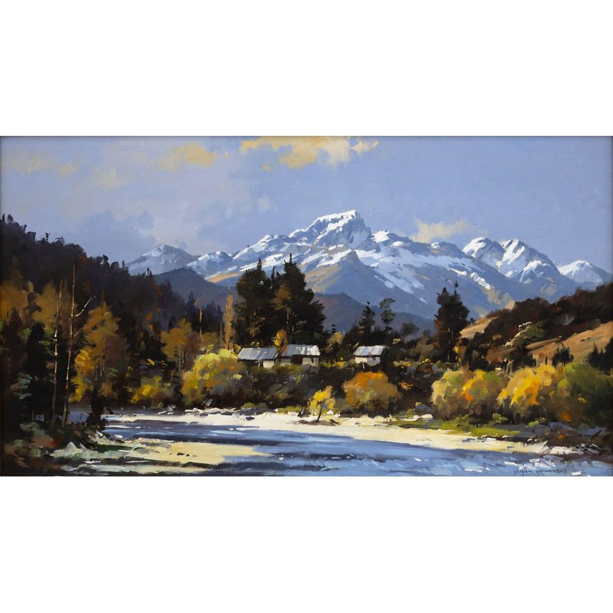 Allan Crombie 'River Scene Near Murchison, Nelson'