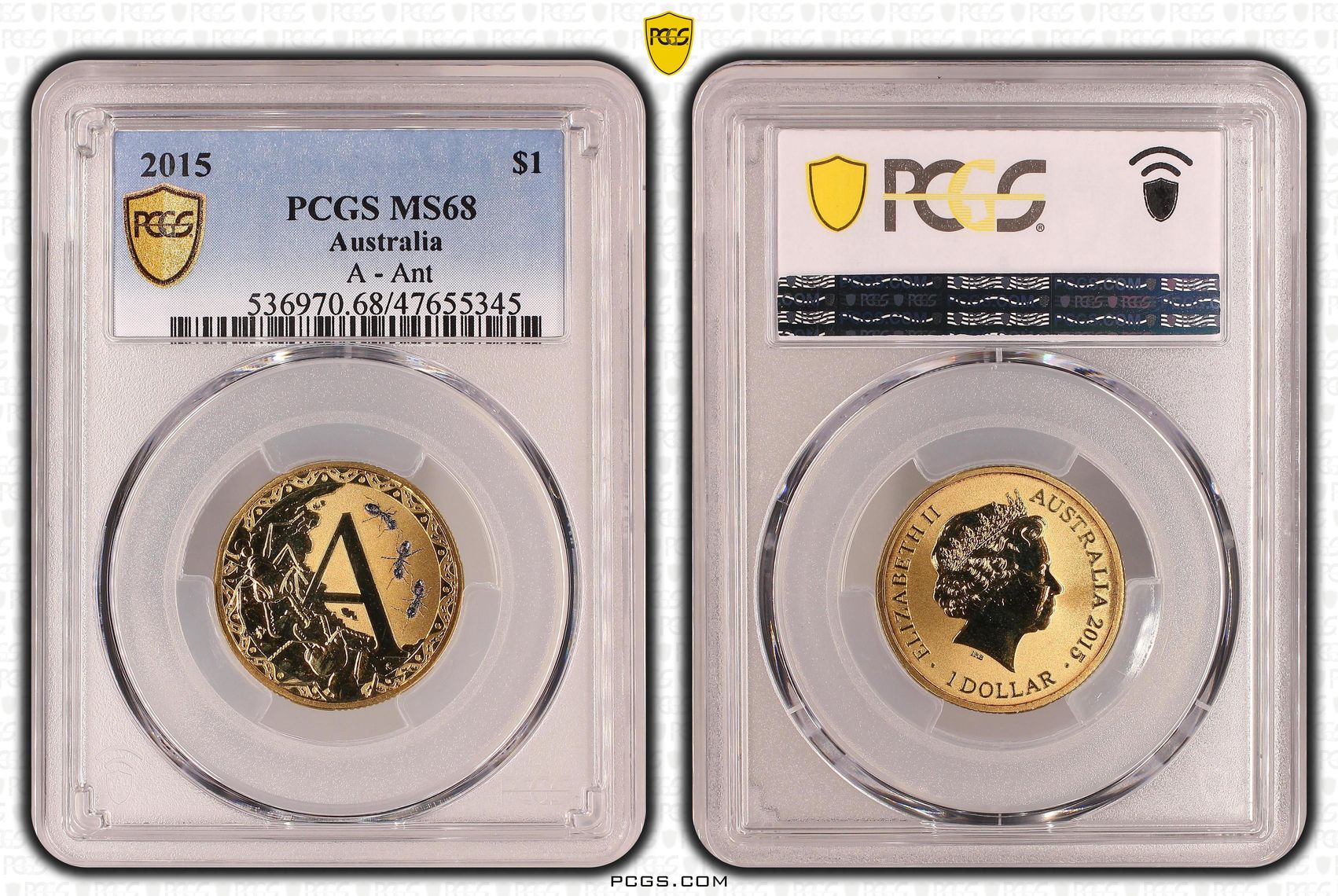 A - Ant, One Dollar, 2015, PCGS MS 68