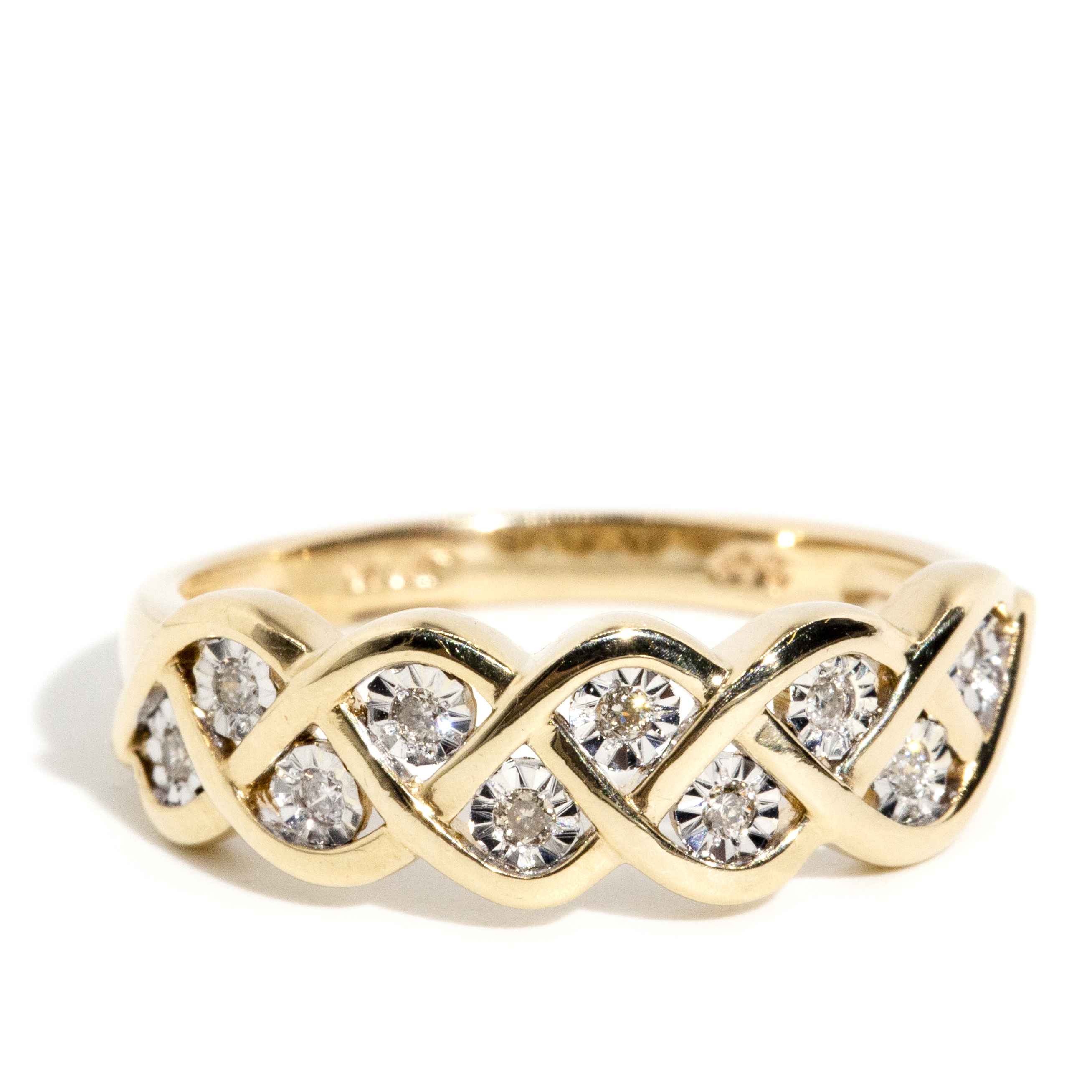 9 Carat Gold Diamond Ring