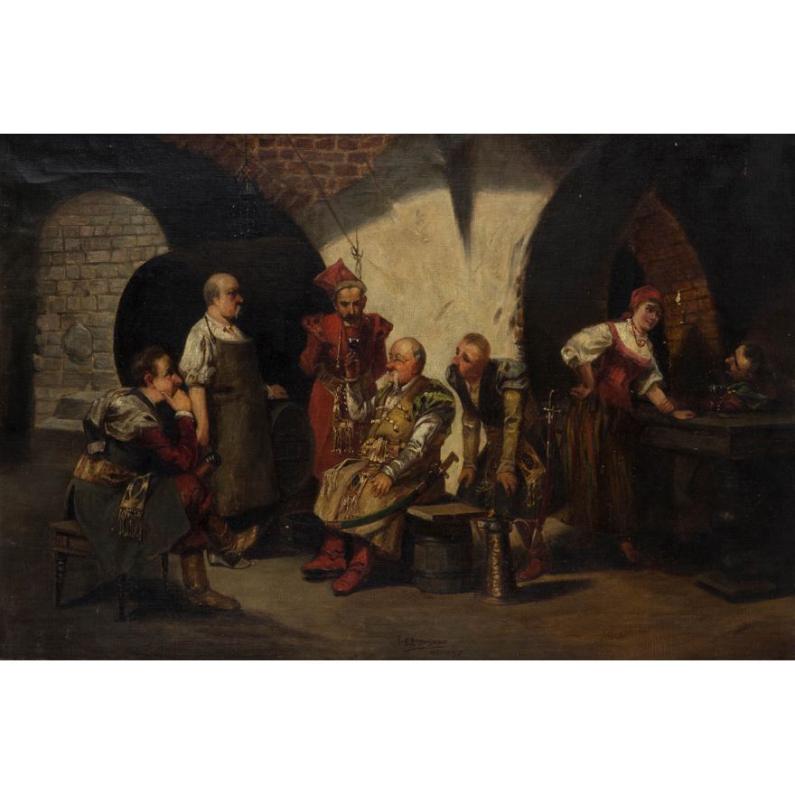 Jan Moniuszko | Scena w karczmie, 1897 r.