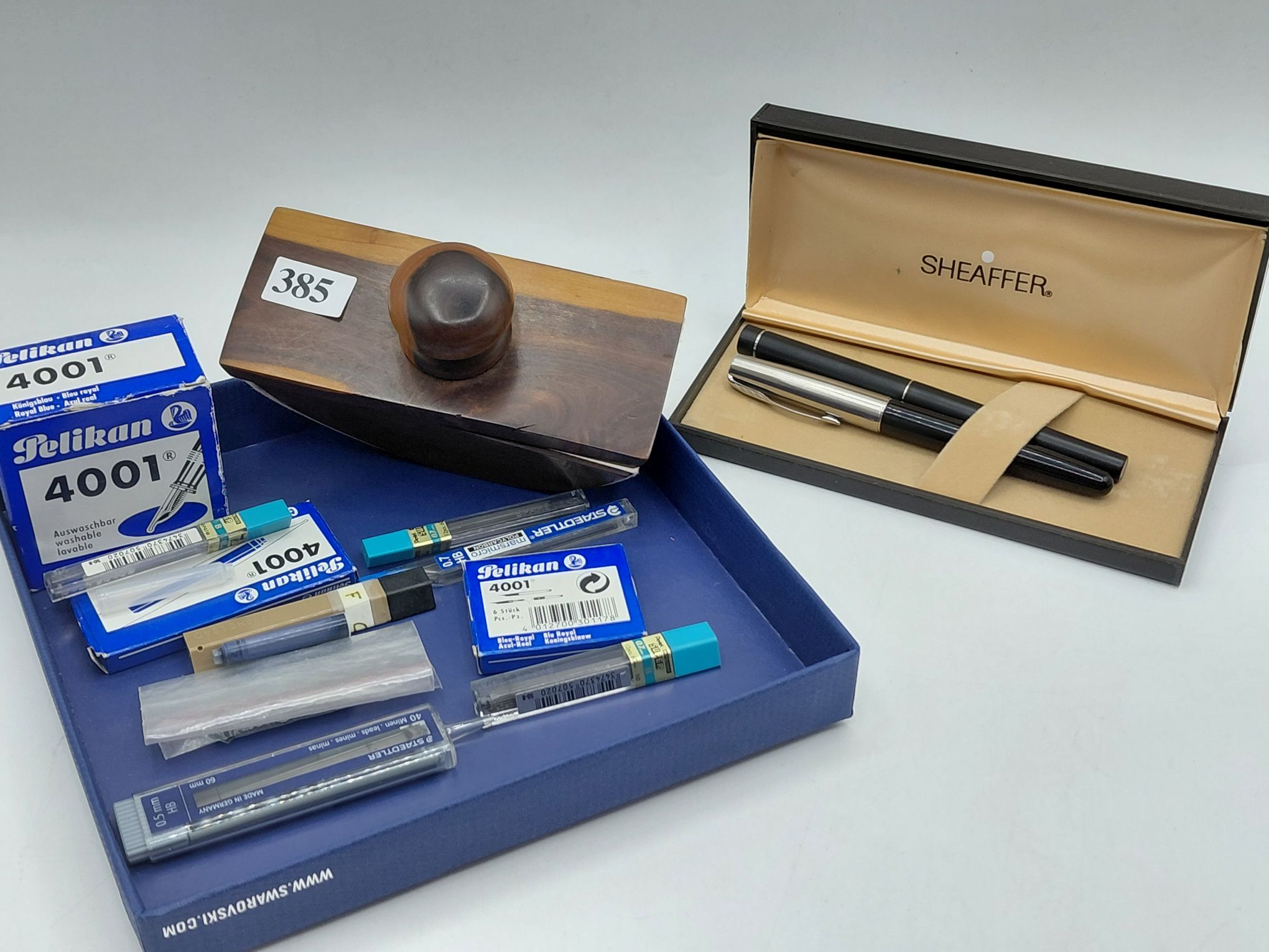 Mulga Ink Blotter And Fountain Pens