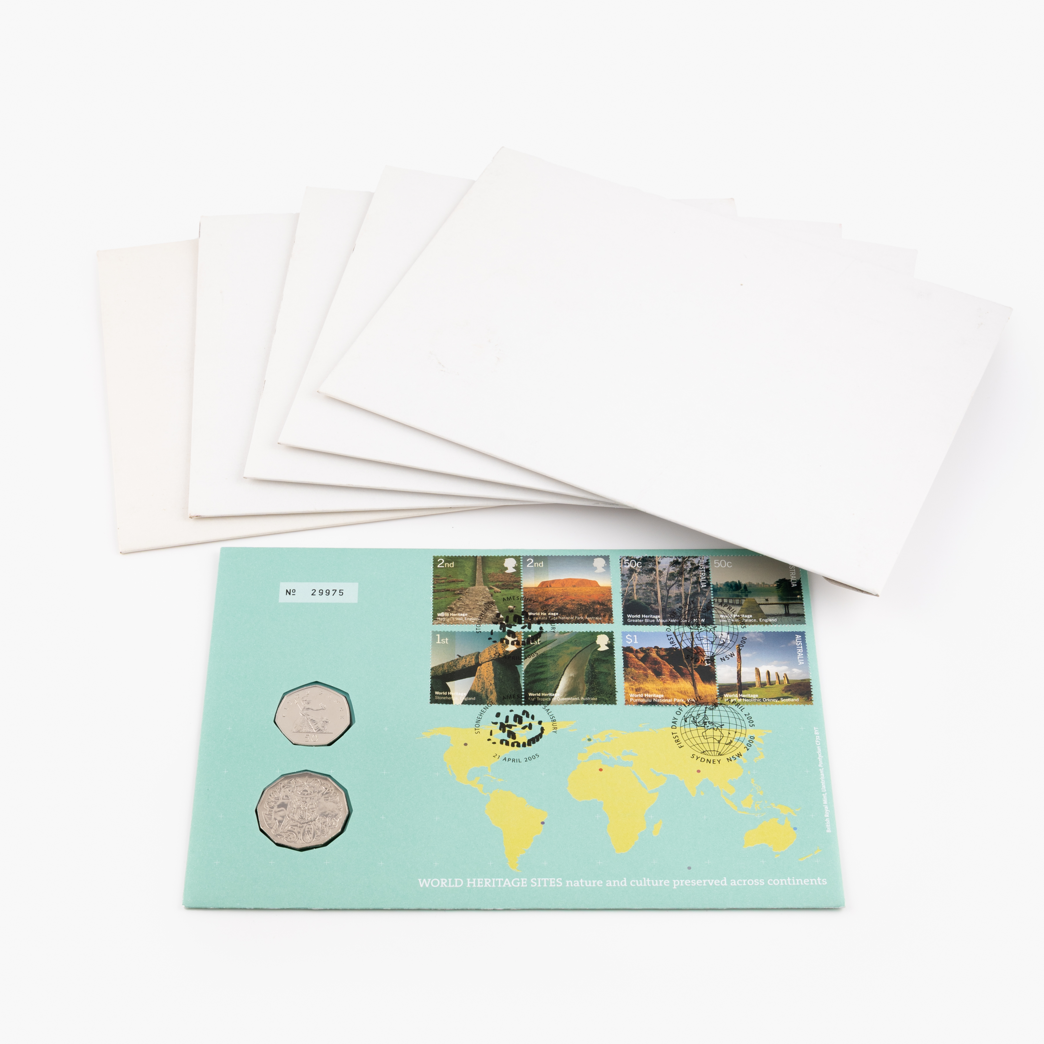 Elizabeth II, World Heritage Sites, Fifty Cents, 2005, UNC