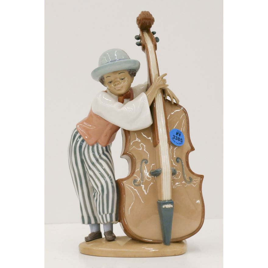 Lladro 05834 Jazz Bass Figure with Box
