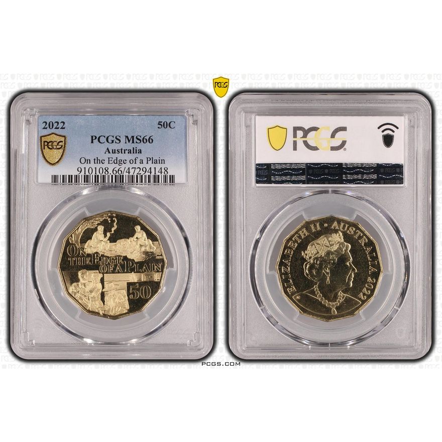 On the Edge of a Plain, Fifty Cent, 2022, PCGS MS 66