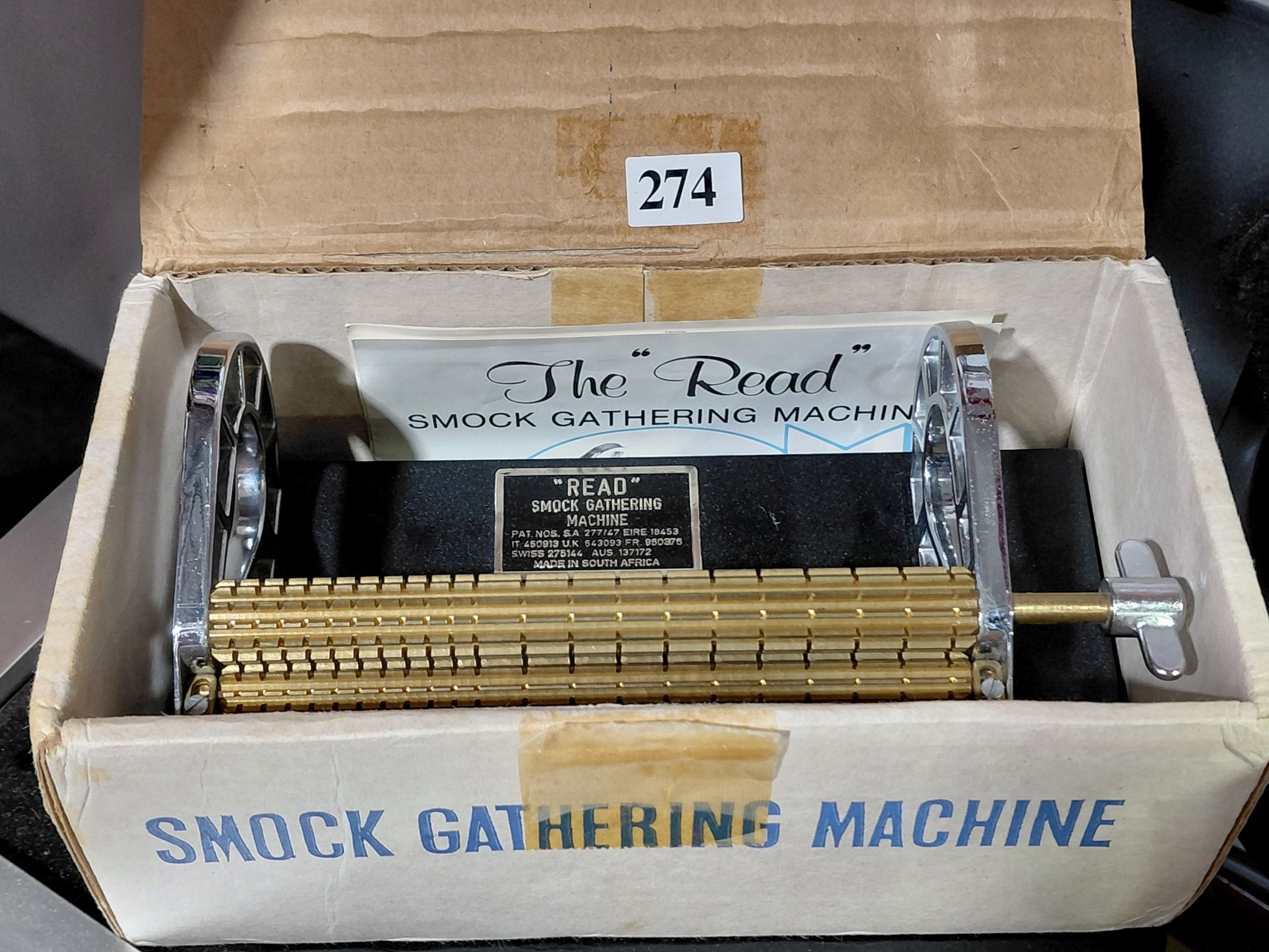 274 · SMOCK GATHERING MACHINE