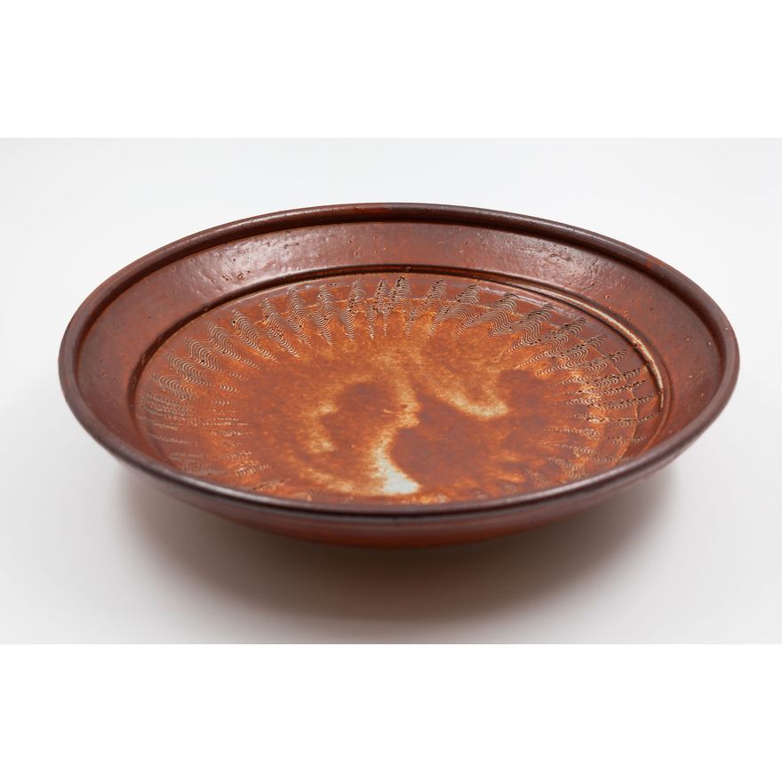 Len Castle - Shino glaze dish