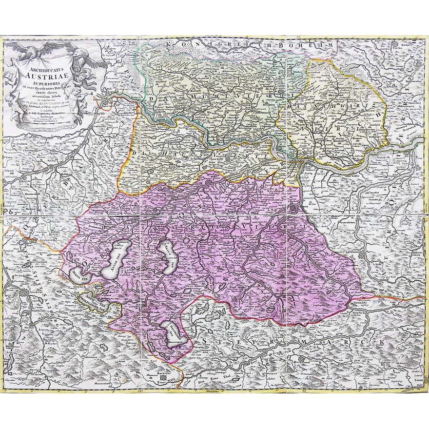 Johann Baptist Homann | Archiducatus Austriae Superioris…