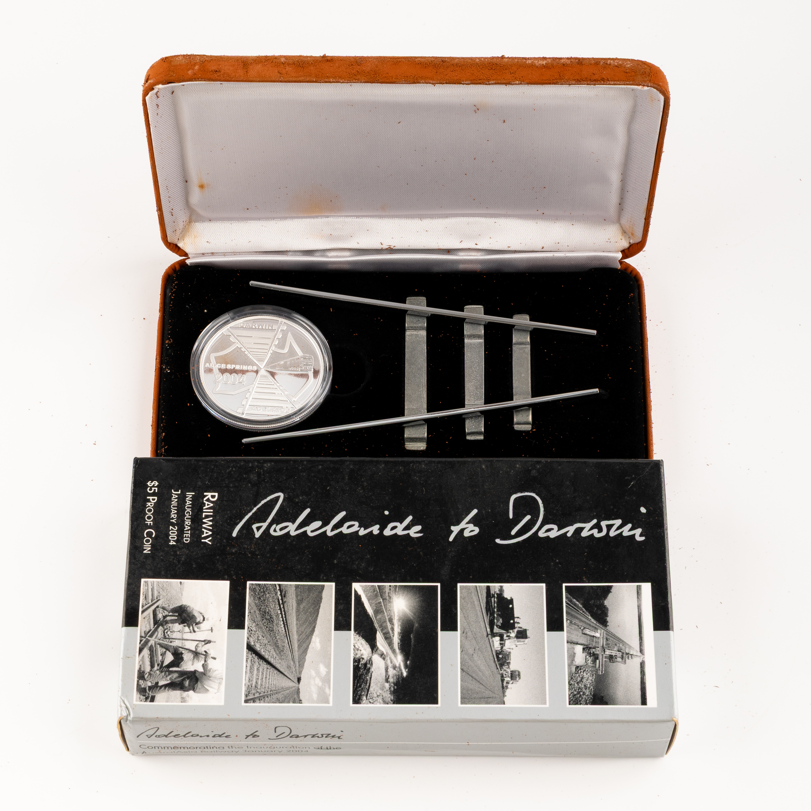 Elizabeth II, Adelaide to Darwin Railway, Five Dollars, 2004, FDC