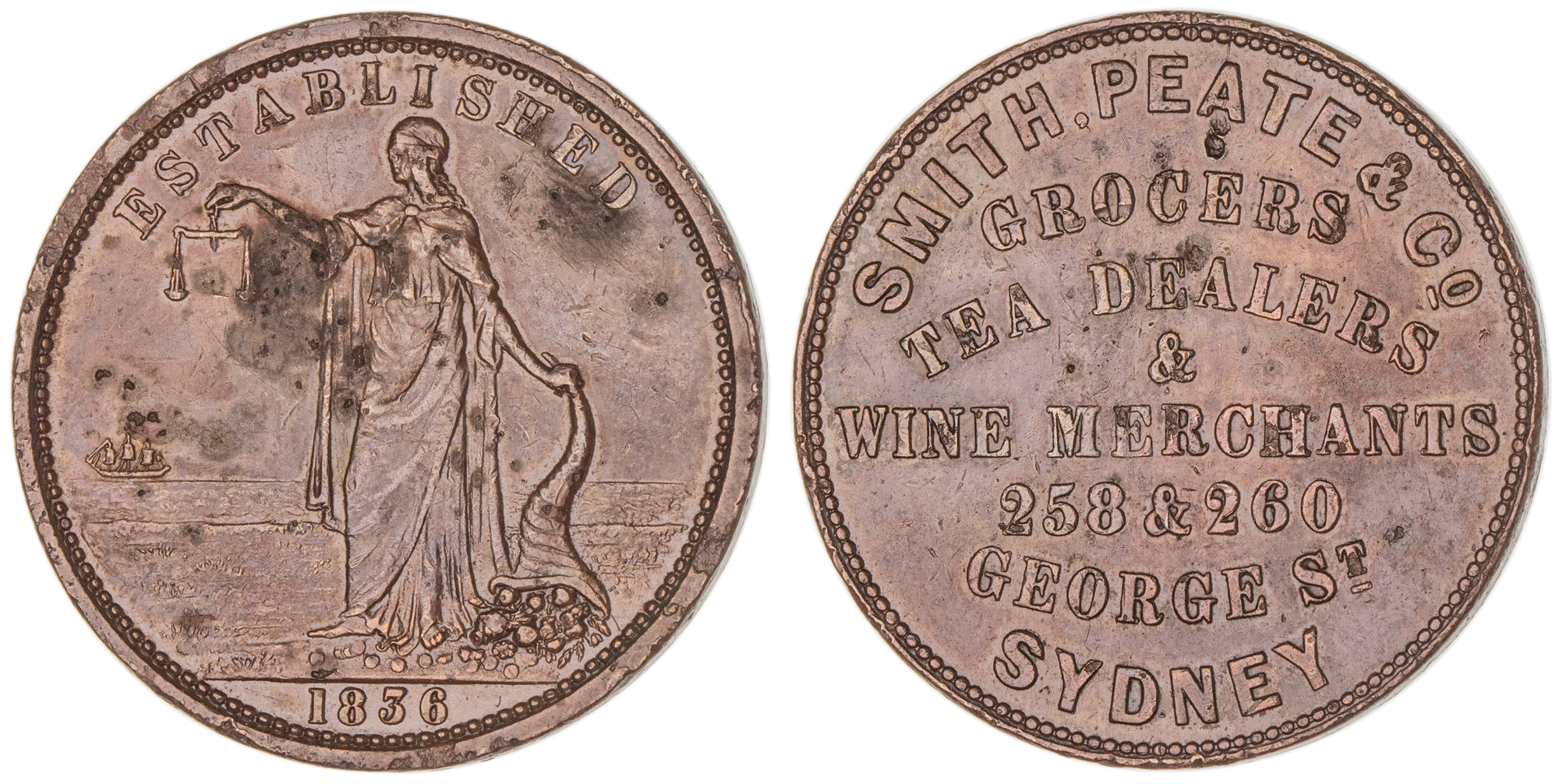 A.247b - Smith, Peate & Co., Sydney, Penny, gVF