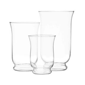 Hurricane Pillar Candle Holder/Vase Set Of 3 |