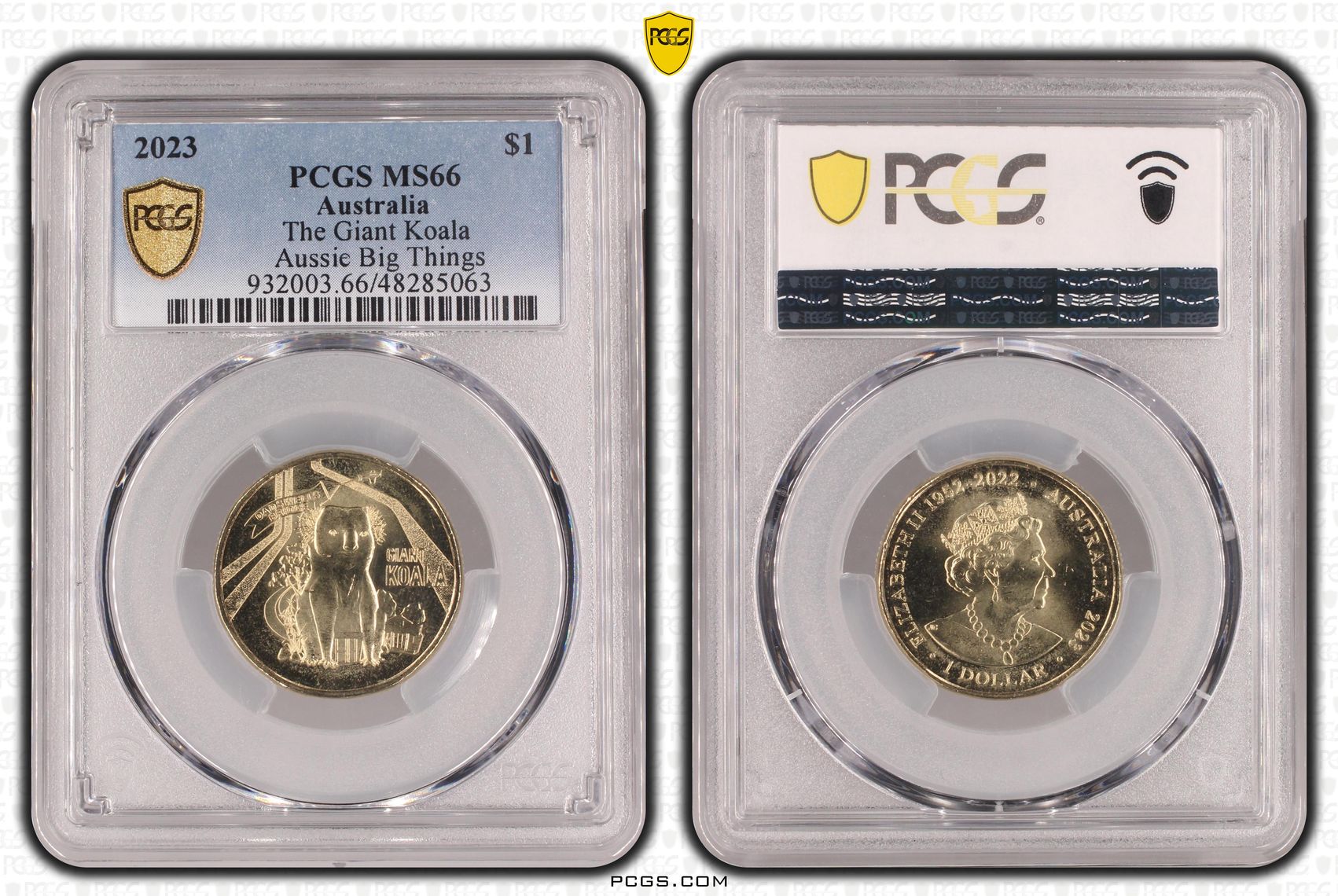 The Giant Koala Aussie Big Things, One Dollar, 2023, PCGS MS66