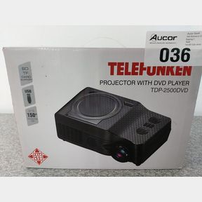 TELEFUNKEN LED PROJECTOR WITH DVD PLAYER –TDP-2500DVD